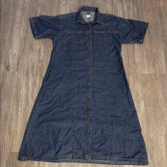 jean junction Denim - Jean Junction VTG Denim Button-Down Dress